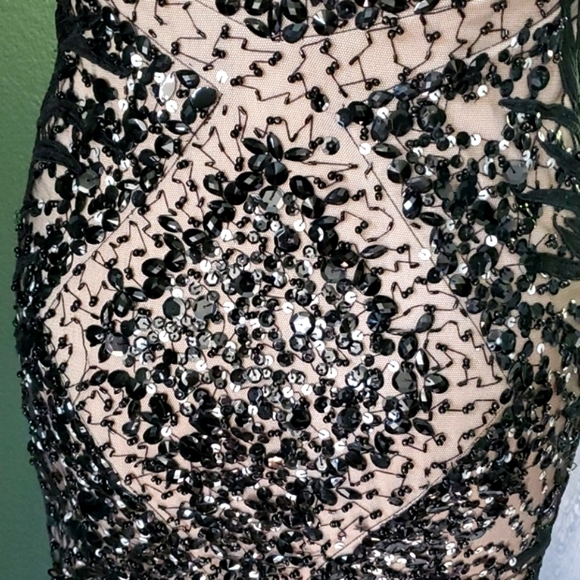 Beaded Black Formal Gown - Picture 5 of 14